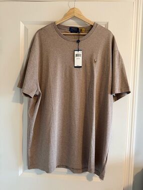NWT Polo Ralph Lauren BROWN Classic Fit Short Sleeve Crewneck T Shirt XXL